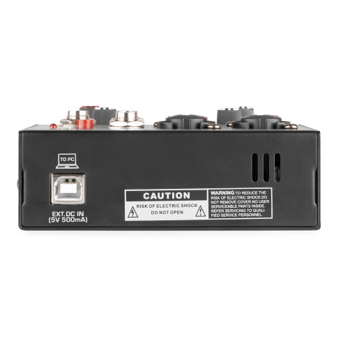 Vonyx VMM301 Mezclador 3 canales con USB Audio Interface Grabación