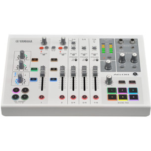 Yamaha AG08 WHITE Mezclador para Streaming con interfaz USB 2