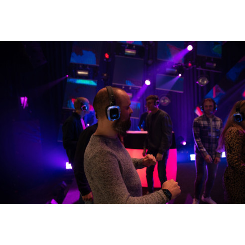 Transmisor inalambrico 3 Canales.Silent Disco Auriculares 