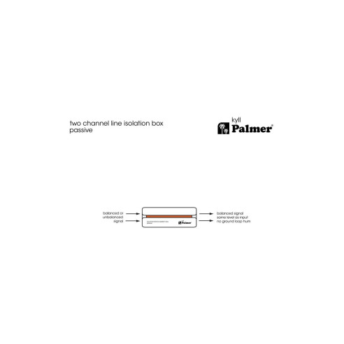 Palmer RIVER KYLL Caja aislante de línea pasiva de 2 canales