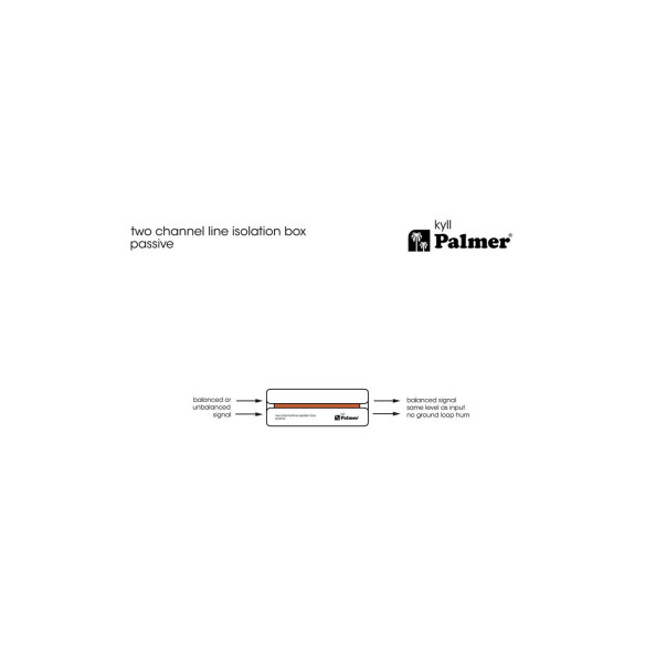Palmer RIVER KYLL Caja aislante de línea pasiva de 2 canales