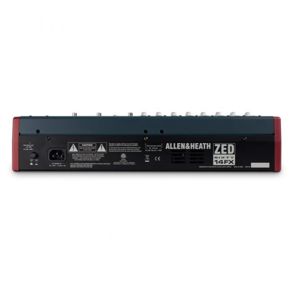 Allen-Heath ZED60-14FX Mezclador 14 canales con USB y efectos