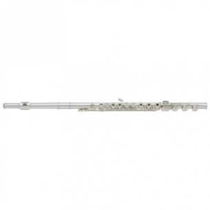 Flauta Travesera YAMAHA YFL-482H con platos abiertos, llaves alineadas, cabeza y cuerpo de plata maciza y pata de si. 2