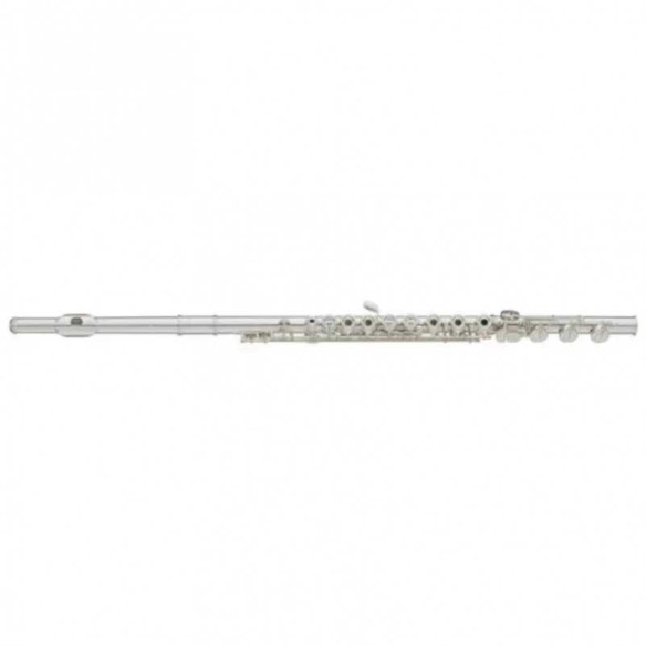 Flauta Travesera YAMAHA YFL-482H con platos abiertos, llaves alineadas, cabeza y cuerpo de plata maciza y pata de si. Flauta Travesera YAMAHA YFL-482H con platos abiertos, llaves alineadas, cabeza y cuerpo de plata maciza y pata de si.