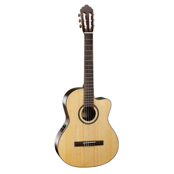 Cort AC160CF NAT W/BAG Guitarra clásica electrificada cutaway