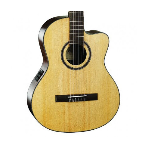 Cort AC160CF NAT W/BAG Guitarra clásica electrificada cutaway