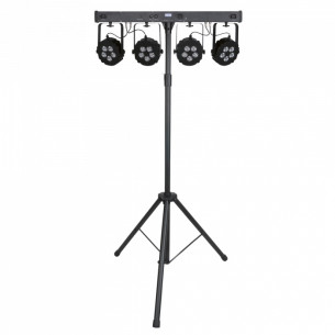 SHOWTEC Compact Power Lightset 4 RGBW .Equipo de luces de 4 Focos par led con soporte y estuche . 2