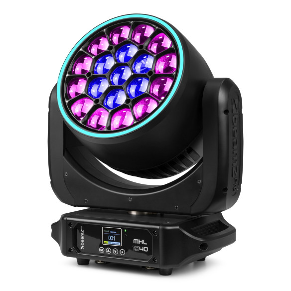 BeamZ MHL1940 LED BEE EYE Cabeza Móvil con Zoom motorizado