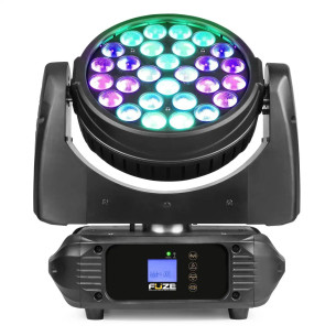 FUZE2812 Cabeza Móvil Wash con Zoom, 28x 12W 61 LEDs, RGBWA-UV