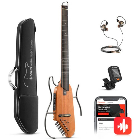 Donner HUSH-I MAPLE Guitarra Silent arce