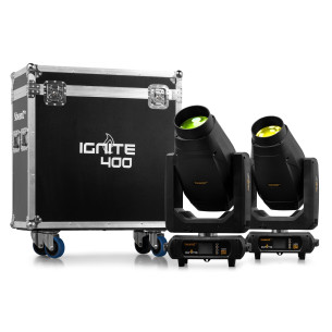 BeamZ IGNITE400 LED BSW IGNITE400 Pack de 2 cabezas móviles en flightcase 2