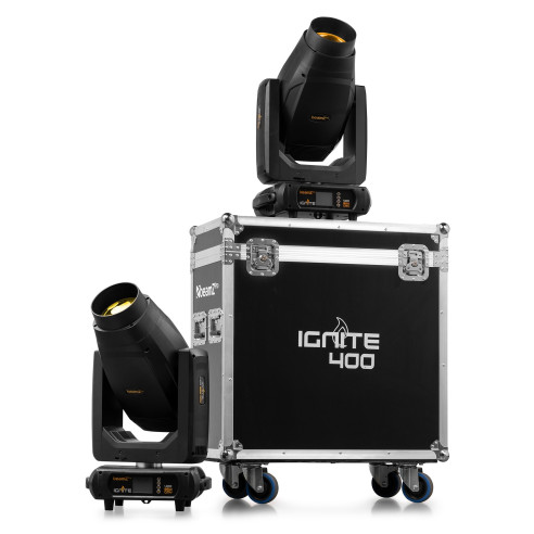 BeamZ IGNITE400 LED BSW IGNITE400 Pack de 2 cabezas móviles en flightcase