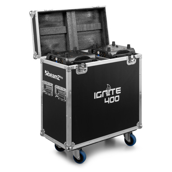 BeamZ IGNITE400 LED BSW IGNITE400 Pack de 2 cabezas móviles en flightcase