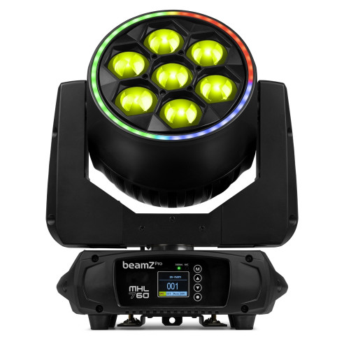 BeamZ MHL760 Cabeza Móvil con Zoom LED BEE EYE 2 Pcs.Flightcase