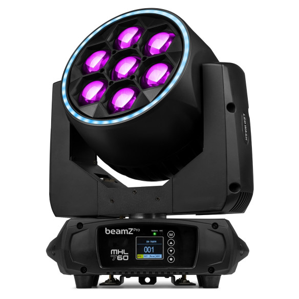 BeamZ MHL760 Cabeza Móvil con Zoom LED BEE EYE 2 Pcs.Flightcase