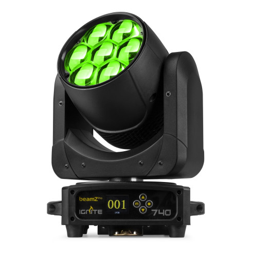 IGNITE740 LED Cabeza Móvil Wash con Zoom ,7x 40W 4-en-1 LED RGBW