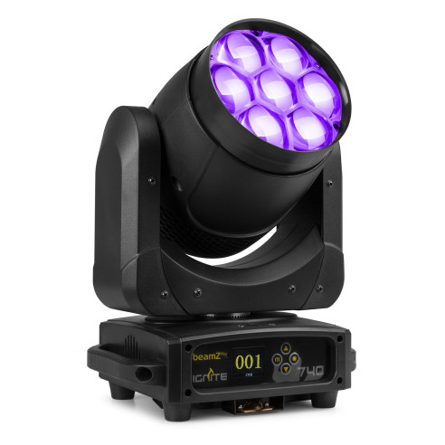 IGNITE740 LED Cabeza Móvil Wash con Zoom ,7x 40W 4-en-1 LED RGBW