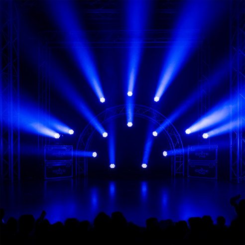 IGNITE740 LED Cabeza Móvil Wash con Zoom ,7x 40W 4-en-1 LED RGBW