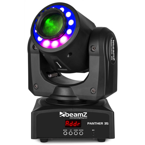 BeamZ Panther 35 Led Spot Cabeza Móvil con anillo ,35W LED blanco