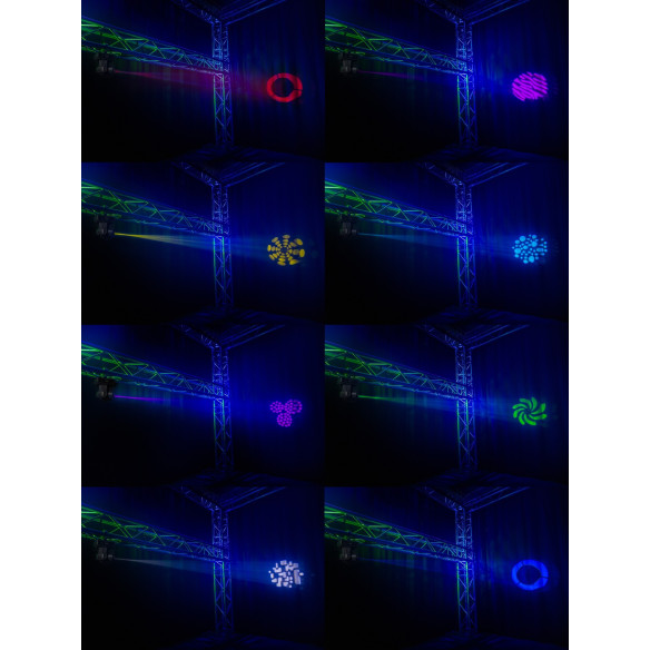 BeamZ Panther 35 Led Spot Cabeza Móvil con anillo ,35W LED blanco