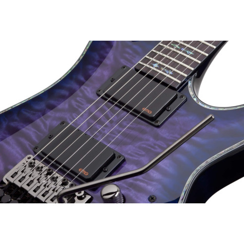 Hellraiser C-1 FR Guitarra Eléctrica Trans Purple Burst