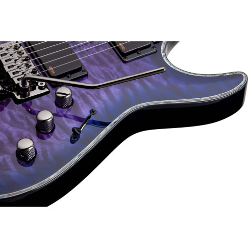 Hellraiser C-1 FR Guitarra Eléctrica Trans Purple Burst