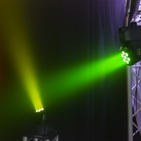 FUZZIX MHC706 LED WASH Cabeza Móvil económico 7x 6 Watts RGBW 4 en 1