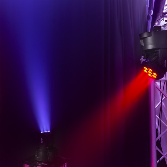 FUZZIX MHC706 LED WASH Cabeza Móvil económico 7x 6 Watts RGBW 4 en 1