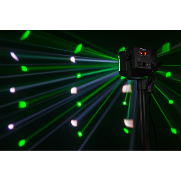 BeamZ DERBYSTROBO Efecto disco LED con DMX