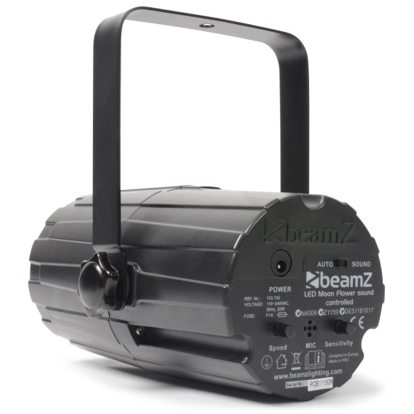BeamZ Moon Flower 60 leds RGBAW Negro Efecto Disco BeamZ Moon Flower 60 leds RGBAW Negro Efecto Disco