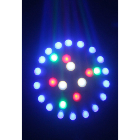 BeamZ Moon Flower 60 leds RGBAW Negro Efecto Disco