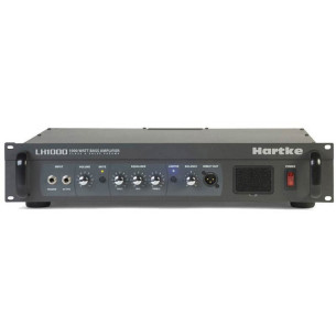 Cabezal a válvulas Hartke LH1000 de 2x500w o 1x1000w a 4 Ohm con previo Clase A con válvula 12AX7.