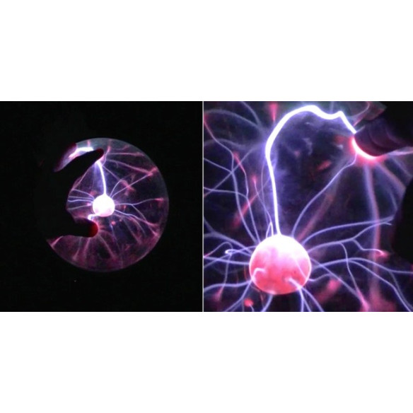 Max PLB20 Bola de Plasma 20CM Efecto de Luz Max PLB20 Bola de Plasma 20CM Efecto de Luz