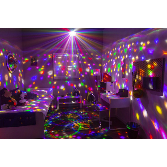 BeamZ JB90R MINI STAR BALL DMX LED 9 colores efecto Luz