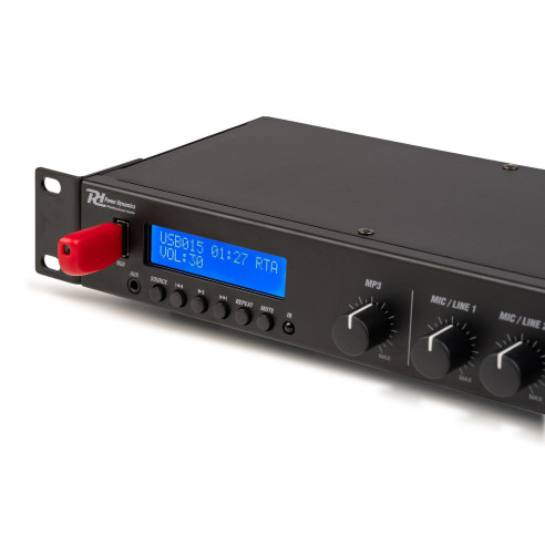 Power Dynamics PDC90 Reproductor multimedia con amplificador DAB, Bluetooth, USB y MP3