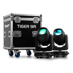 BeamZ TIGER 9R Cabeza Móvil con LED de 260W, 2u con Flightcase
