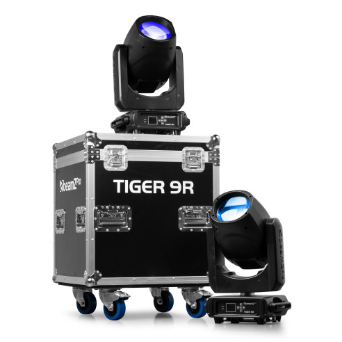 BeamZ TIGER 9R Cabeza Móvil con LED de 260W, 2u con Flightcase