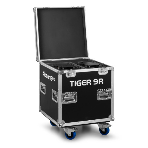 BeamZ TIGER 9R Cabeza Móvil con LED de 260W, 2u con Flightcase