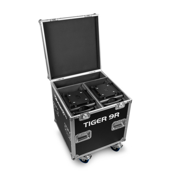 BeamZ TIGER 9R Cabeza Móvil con LED de 260W, 2u con Flightcase