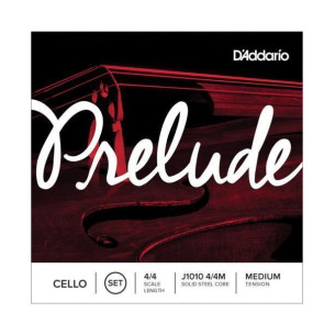 Juego de cuerdas para Cello D´Addario Prelude J1010 1/2 de tensión media y cuerda"La" entorchada en níquel.
