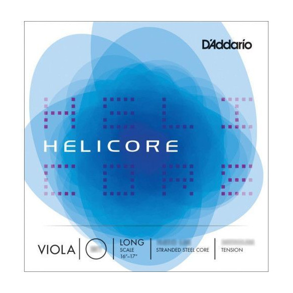 Juego de cuerdas para Viola de 14" D'Addario Helicore H410MM de tensión media ( Medium ) y escala media.