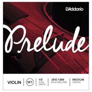 Juego de cuerdas para violín D´Addario PRELUDE J810 1/8 de tensión media.