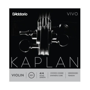 Juego de cuerdas para violín D´Addario Kaplan Vivo KV310 4/4 Heavy de tensión fuerte.