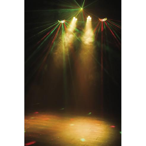 SHOWTEC QFX .Juego de iluminación compacto con múltiples efectos, discoteca movil, Djs.