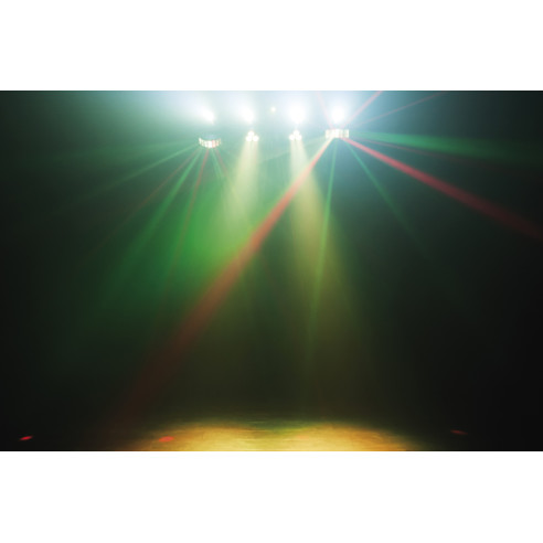 SHOWTEC QFX .Juego de iluminación compacto con múltiples efectos, discoteca movil, Djs.