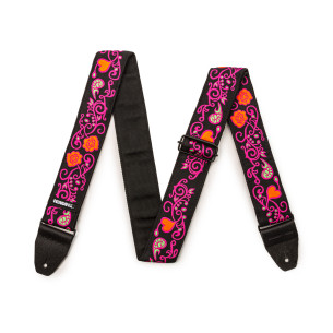 Dunlop JH-22 Correa Guitarra/Bajo Jimi Hendrix Blacklight Monterey Pink 2