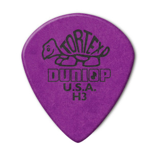 Dunlop 472P-H3 Bolsa 6 Púas Tortex Jazz III Heavy 1.14mm