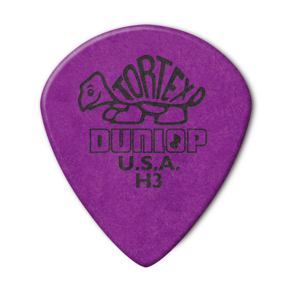 Dunlop 472P-H3 Bolsa 6 Púas Tortex Jazz III Heavy 1.14mm