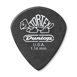 Dunlop 482P-114 Bolsa 12 Púas Tortex Pitch Black Jazz III 1.14mm