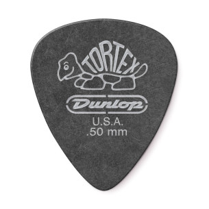 Dunlop 488P-050 Bolsa 12 Púas Tortex Pitch Black Std 0.50mm